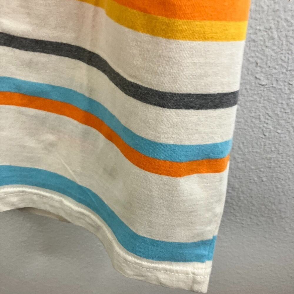 Virgin Cotton Stripe Tank Size 2XL Retro Square Neck Y2K Beach Summer - Picture 3 of 6